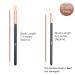 Qivange 12PCS Eye Makeup Brushes Set - Synthetic Hairs Eyeshadow, Eyebrow, Eyeliner Brushes for Concealer, Eye Shadow Blending - Black Rose Gold - Buy Online on GoSupps.com