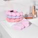 Spa Headband for Washing Face Skincare Headbands for Makeup Removal Face Scrubber Facial Exfoliator Sponge Makeup Headband Terry Cloth Headband Bubble Soft Puffy Headband for Girl Women Pink + Black - Buy Online on GoSupps.com