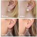 6 Pairs Adjustable Earring Lifters | Hypoallergenic Secure Backs | 18K Gold Plated & Sterling Silver | Heart, Crown, Clover Styles - Buy Online on GoSupps.com