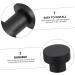 Hemobllo 4pcs Hooks Bathroom with Mounted Waterproof Home Premium Practical Mount Household Screws Towels 2.9X1.8CM Black - Buy Online on GoSupps.com