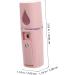 VINTORKY Abs Face Steamer for Facial Deep Cleaning Mini Face Steamer Pink Face Steamer - Buy Online on GoSupps.com