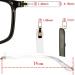 Buy Munani Glasses Arm-Leg Replacement - Transparent Plastic Replacement Bars | Easy Accessories for Glasses | International Shipping Available - Buy Online on GoSupps.com