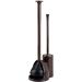 mDesign Aura Collection Hidden Plunger and Brush Set - Dark Brown - Bathroom Plunger and Brush Combo with Holder - Modern Toilet Cleaning Set - Buy Online on GoSupps.com