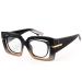 LVIOE Blue Filter Glasses Glasses Wearers and Non-Glasses Wearers Reduces Eye Strain Gaming Glasses Blue Light Filter Blue Brown