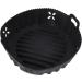 Zerodeko 3pcs Air Fryer Cooking Pot Air Fryer Supply Turkey Roasting Pan with Rack Baking Liner Blackx3pcs 20x6.5cmx3pcs - Buy Online on GoSupps.com