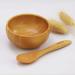 Eco Bamboo Small Facial Skin Care Mixing Bowl Set - DIY Aromatherapy Wooden Bowl with Mini Spoon for Makeup & Massage Oils | Beauty Tool for Skin Care - Buy Online on GoSupps.com