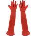 SunGrow Rubber Aquarium Gloves, Long Latex Gloves Keep Hands and Arms Dry, Waterproof, Comfortable Medium Size Gloves, Elastic Band Holds Tight, Practical for Aquarium Use