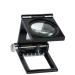 Magnifyings Educational Hobby Magnifiers Tri-Fold Magnifying Glass 10 Times with Folding Magnifying Glass 10 Times Photo-Distributing Mirror