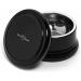 Edwin Jagger RNL06 Black Beard Soap Dish with Lid & Stainless Steel Inner Lining - Premium Grooming Accessory | International Shipping Available - Buy Online on GoSupps.com
