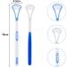 Silicone Tongue Cleaner Set - 6 Piece Tongue Brush for Fresh Breath & Plaque Removal - Extra Flat Design Prevents Bad Breath - Buy Online on GoSupps.com