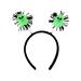 amangul Glow in Dark Halloween Headbands Headwear Glow in Dark Hair Hoop for Halloween Headpiece Fancy Dress Party Supplies(Ghost)