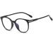 Buy Retro KY959 Oval Myopia Glasses Frame for Women - Stylish 0.50 Transparent Blue Large Frame - Buy Online on GoSupps.com