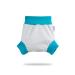 Petit Lulu Overpants (Pull-on Overpants) Size S (4-7 kg) for Diaper Covers (Gray (turquoise))