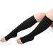 Ruilogod 1 Pair Size M Black Warm Elastic Calf Compression Sleeves Lower Leg Shaper Bands Wrap Stockings - Buy Online on GoSupps.com