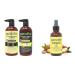 PURA D'OR Anti-Thinning Advanced Therapy Biotin Shampoo & Conditioner Hair Care Set & Organic Moroccan Argan Oil (4oz / 118mL) USDA Certified 100%