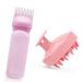 2 pieces of root ridge applicator bottle with scalp massager shampoo brush hair dye and scalp treatment scalp treatment scalp massage device hair tool for hair/home salon