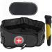 Decompression belt decompression belt back inflatable lumbar belt inflatable one size fits 29-49 waist with an extension band and pump-door pain in the lower back relief (black)