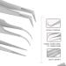 Pack of 3 Stainless Steel Lash Tweezers â€“ Straight & Curved Tip Tools for Eyelash Extensions - Buy Online on GoSupps.com