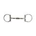 AK D-Ring Rotating Curved Mouthpiece with Articulated Shaft with Double Cooper Roller AKRS-2623 (11.4 cm Silver) 4.5'' Silver