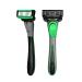 Shaving set with several heads 7 interchangeable options and non -slip rubber grist improves your care routine and is suitable for all skin types