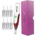 Nano Microneedling Pen Electric Wireless Derma Pen with 6Pcs Bayonet Slot needles(2x 3D, 2x 5D, 2x Nano) Replacement Cartridges, Microneedle Dermapen one derma pen