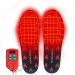 Heated Insole  USB Rechargeable with Remote Control Switch Wireless Thermal Insoles  Adjustable Temperature Foot Warmer for Outdoor Hunting Fishing Hiking Camping Unisex (Large  Colorful)