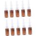 Minkissy 15pcs Travel Nasal Spray Bottles Set - Empty Amber Glass & Plastic Mini Spray Bottles for Detergent - Pump Bottles, Small Vials for Easy Travel - Buy Online on GoSupps.com