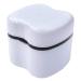 Denture Brush & Case for Travel | Denture Holder with Basket â€“ Mouth Guard & Retainer Container (Black) - Buy Online on GoSupps.com
