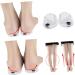 NOLITOY Orthotic Heel Pads - 2 Pairs Silicone Insoles for Plantar Support Massage & Comfort - Half Heel Inserts 11X6cm - Buy Online on GoSupps.com