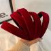 gaobaozhu French Red Velvet Headband Women Girls Hairband Vintage Swallow Gird Sponge Hair Hoop Headwear Fashion No Slip Headband Hair Accessories - Buy Online on GoSupps.com