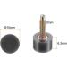 HARFINGTON 6 Pairs TPU High Heel Tips - Replacement Tap Caps for Women | 3mm Thick 10mm Round Heel Repair Caps in Black & Gold Tone | Durable High Heel Protectors for International Shipping - Buy Online on GoSupps.com