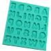 STOBOK 2pcs Silicone Molds Butter Cookies Cake Mold Candy Molds Soap Loaf Mold Cakesicles Mold Letter Molds Cupcake Chocolate Mold Baking Tool Fondant Mold Epoxy Decorative Mold Greenx2pcs 12x13cmx2pcs - Buy Online on GoSupps.com