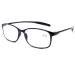DOOViC Blue Light Filter Computer Reading Glasses for Unisex TR259-C (9 Colors) Glossy Black 2.0 x