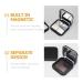 Lurrose 2 Pieces Empty Magnetic Eyeshadow Palette with Mirror Refillable Makeup Storage Box for Lipsticks & Cosmetics - Black - Buy Online on GoSupps.com