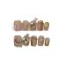 Handmade Christmas Wearing Armor Handmade Light Luxury Style Christmas Tree Bow Nail Patch Short False Nails (Size : S)