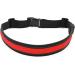 BSEEN LED Running Waist Belt - USB Rechargeable Reflective Glowing LED Waistband  Flashing Safety Light Belt for Runners  Joggers  Walkers  Pet Owners  Cyclists Red - Buy Online on GoSupps.com