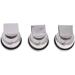 Stainless Steel Single Dipper Palette Cups - Set of 3 with Clip and Lid - Buy Online on GoSupps.com