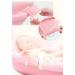 Adjustable Non-Slip Baby Bath Mat | Breathable Mesh Floating Foam Pillow | Bathtub Seat Pad for Newborns 0-18 Months | Pink (Mesh) - Style 2 - Buy Online on GoSupps.com