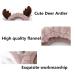 Jilukibo 2 Pack Deer Antler Cat Ear Headband for Women - Soft Elastic Hair Band for Makeup, Washing Face, Shower, Yoga, Spa - White Brown - Buy Online on GoSupps.com