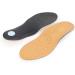 Orthotic Leather Insole Inserts Full Length Arch Support for Flat Feet - US Men 9/Women 10 (10.63 in) - Buy Online on GoSupps.com