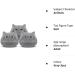 DNFASCHI Gray Cat Plush Toy Cute Cat Stuffed Animals Plush Toy 3Pcs Gray Cat Plushie Soft Mini Cat Plush Toys for Girls Boys Cute Stuffed Cat Doll for Birthday - Buy Online on GoSupps.com
