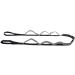 AZURELIFE 11-Loop Half Elastic Stretch Strap for Yoga, Physical Therapy & Dance - Gray | Instruction Guide Included - Buy Online on GoSupps.com