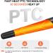 Hair Curling Wand - 1.5" Tapered Ceramic Iron Adjustable Temp Instant Heat Auto Shut Off & Clips | International Shipping - Buy Online on GoSupps.com