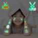 Easter Glow Temporary Tattoos - 73 Luminous Bunny Designs for Kids | Rabbit, Carrot, Eggs, Chick | Fun Party Favors - Buy Online on GoSupps.com