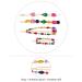 Lurrose 4pcs Colorful Crystal Hair Clips Set | Beautiful Rhinestone Beads Geometric Hairpins for Women - International Shipping Available - Buy Online on GoSupps.com