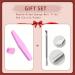 3 PCS 100% Pure Kolinsky Acrylic Nail Brush Set Size 8 with Red Wood Handle - Professional Nail Art Salon Kit for Acrylic Application - Includes Bonus Silver Pusher - Buy Online on GoSupps.com