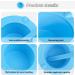 Silicone Wax Warmer Kit - Non-Stick Silicone Replacement & Reusable Melting Liner with Spatulas for Hair Removal | Blue & Pink - Buy Online on GoSupps.com