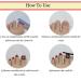 Glitter Rhinestone Pink Press-on Toenails - Square Acrylic False Toe Nails for Women - Buy Online on GoSupps.com