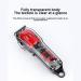 Professional Rechargeable Hair Clippers - Transparent Electric Shaver for Salon & Home Use - Buy Online on GoSupps.com