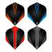RED DRAGON Hardcore Selection Pack Extra Thick Standard Dart Flights Black V
